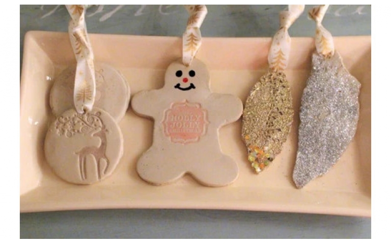 Air Dry Clay Gift Tag Ornaments
